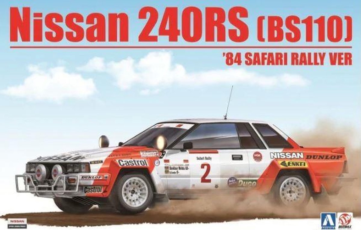 1:24 Beemax 24014 Nissan 240RS [BS110] 84 Safari - plastic modelbouwpakket